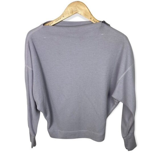 Free People Nikala Purple Top Size XS Lightweight Thermal Zipper Shoulder Zipper - Picture 2 of 11